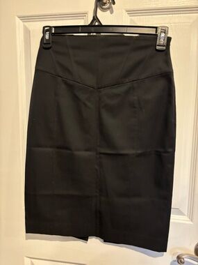 Express Black High-Rise Ponte Pencil Skirt
